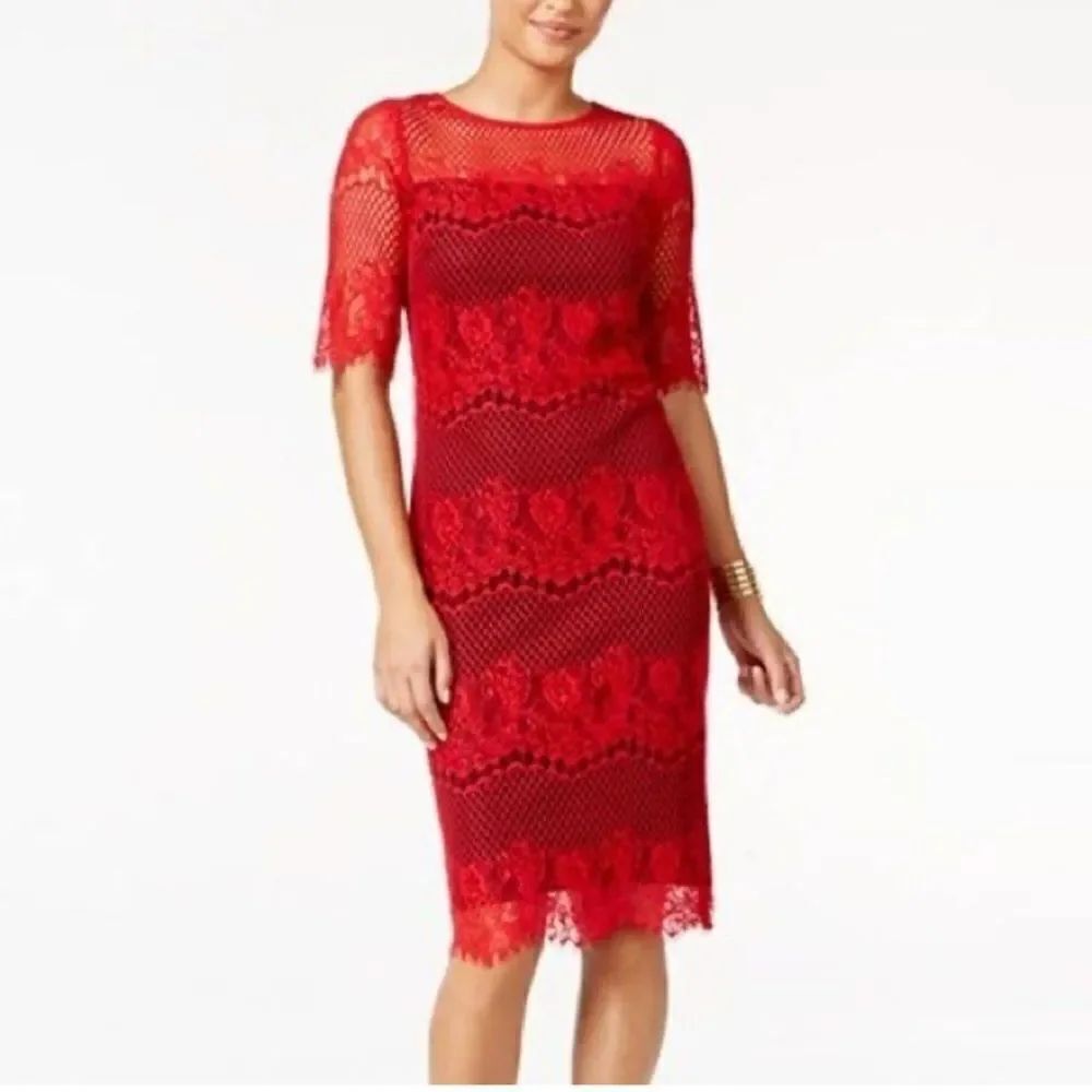 Thalia Sodi Red Lace Dress